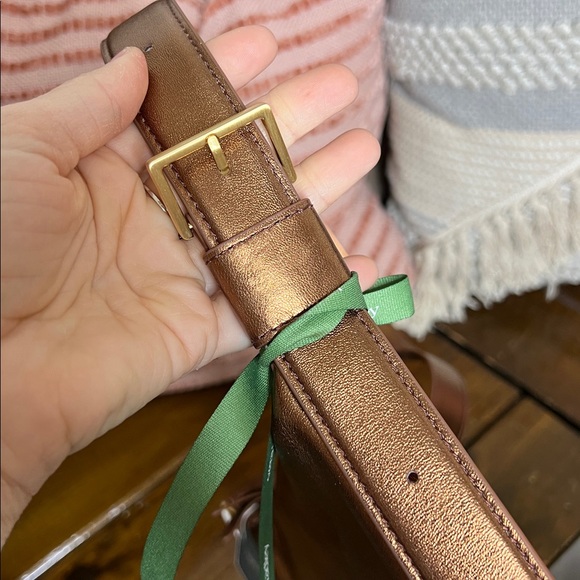 NWT Vera Bradley Springbrook Sling Crossbody Bronze Metallic Sheepskin Leather - Picture 5 of 8